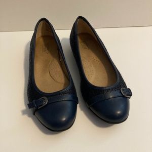 Navy flats